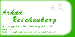 arkad reichenberg business card